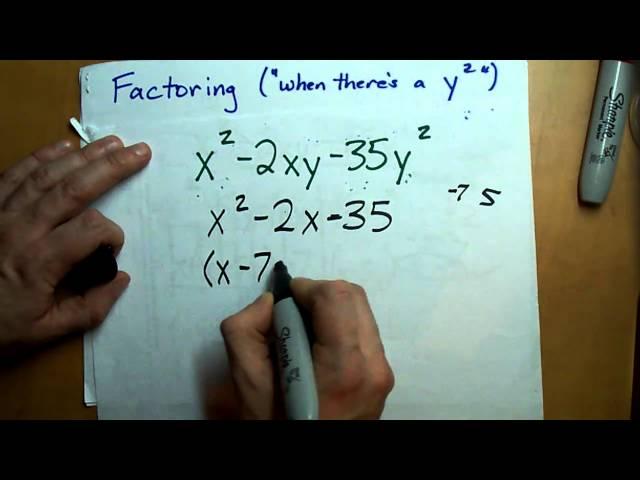 How to Factor (something with y^2) [Cheat method]