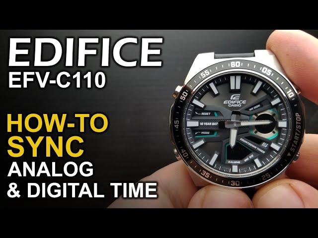 Casio Edifice EFV C110  - Adjusting watch hands