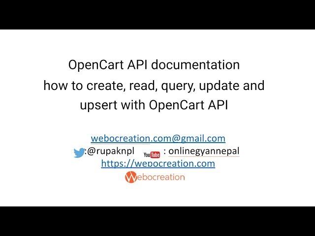 How to use Opencart API?