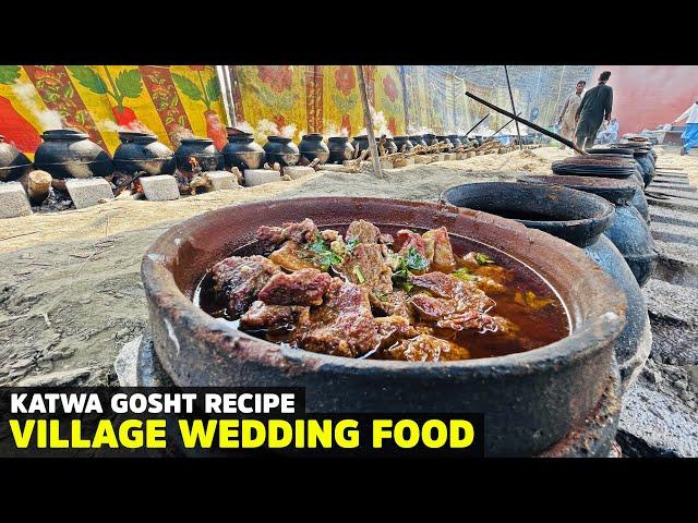 Katwa Gosht Recipe | Shadi ka Khana for 5000 People | Village Wedding Food, Start to End Preparation