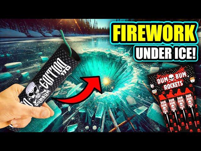 FIREWORKS under WATER!  What happens?  THE EXPERIMENT! ️