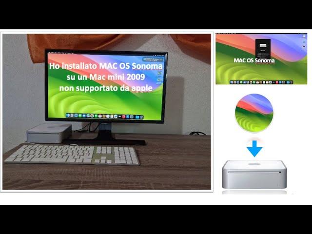 Ho installato mac os sonoma su un Mac  mini non supportato da apple