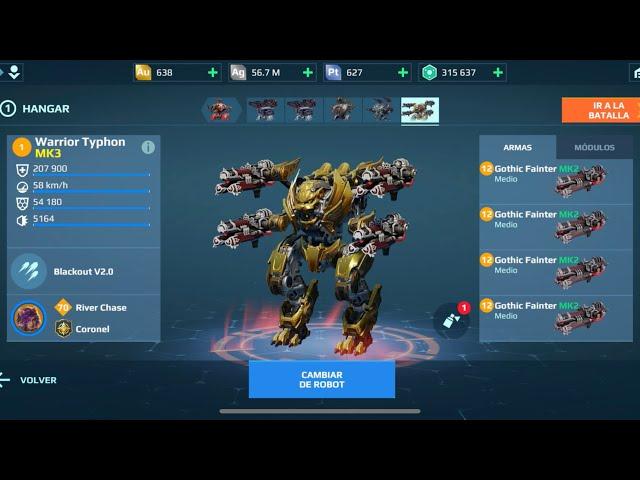 Typhon Gothic Fainter | War Robots Gameplay