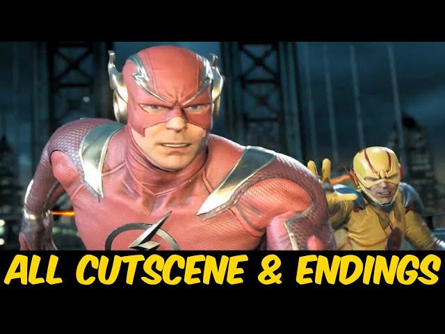 Injustice 2 All The Flash Cutscenes & ENDING