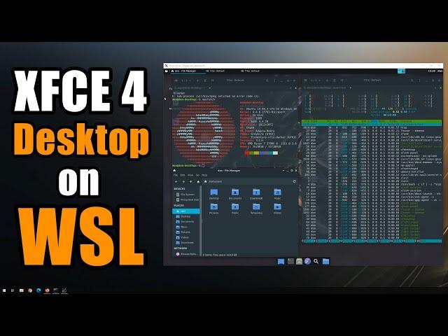 XFCE 4 Linux Desktop on WSL (windows subsystem for linux) with Pulse Audio