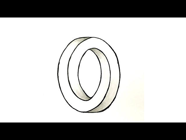 Drawing the Impossible Oval - 3D Optical illusion art - How to draw the Impossible Oval