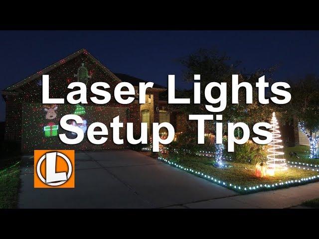 Star Shower Christmas Laser Lights | Slide Show Projector Setup, Tips, Security, Testing and Footage