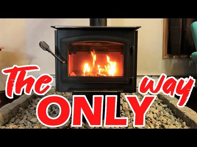 How to clean a WOOD STOVE DOOR glass – the ONLY WAY