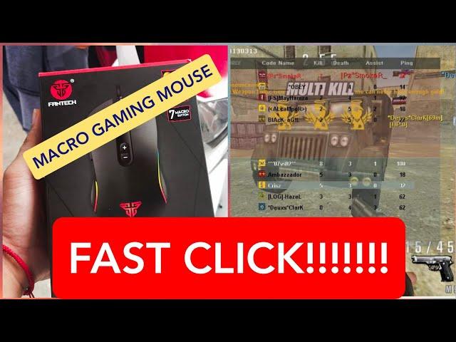 FANTECH X9 THOR GAMING MOUSE MACRO FUNCTION | SOLDIER FRONT TEST | FAST CLICK | DGHOSTMAN TV