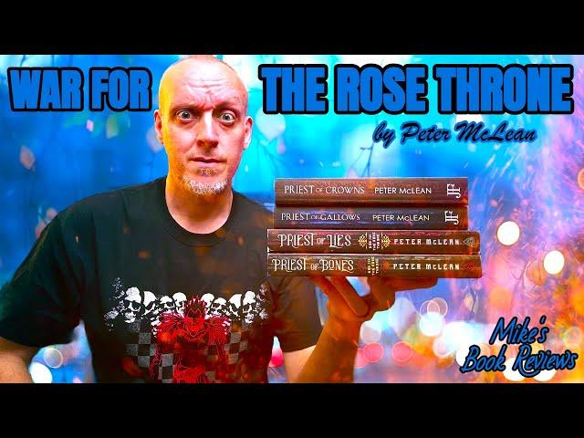 The War For The Rose Throne by Peter McLean Series Review & Reaction | Gangster Grimdark I Loved!