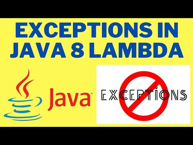 EXCEPTIONS IN JAVA 8 LAMBDA EXPESSSION | JAVA 8 LAMBDA WRAPPER EXAMPLE CODE DEMO | InterviewDOT