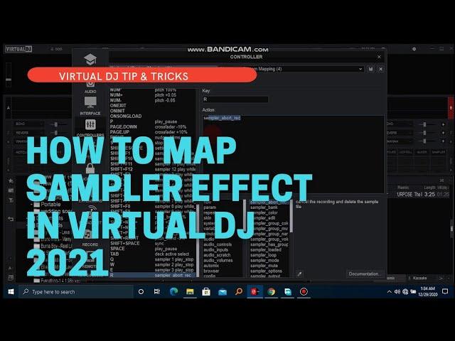 VIRTUAL DJ TIP & TRICKS - HOW TO MAP KEYBOARD SHORTCUTS FOR SAMPLER EFFECTS TUTORIAL.