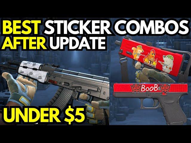 BEST CHEAP STICKER COMBOS in CS2 (Under $5 Sticker Crafts After NEW Update)
