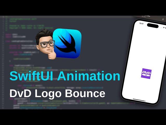 DvD Logo Animation Reimagined | Endless DvD Bounce | Lofi Beats | SwiftUI Effects