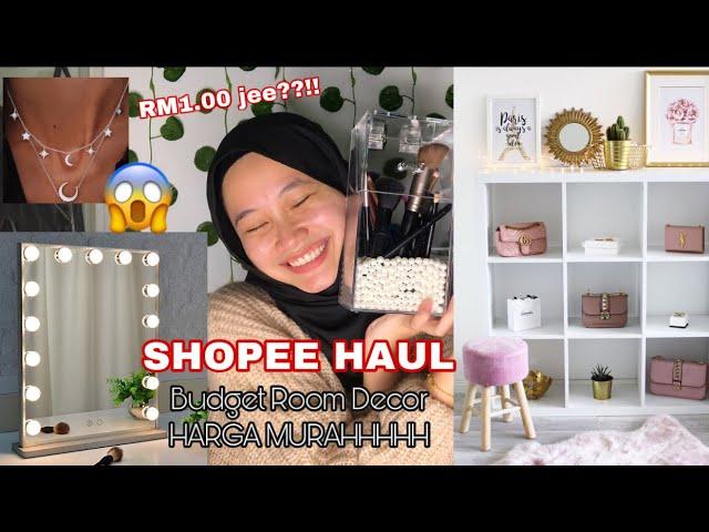 SHOPEE HAUL | Room decor & accessories MURAH tapi QUALITY 