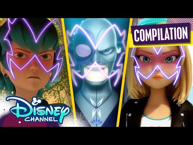 Miraculous Villains Transformations! | Miraculous Ladybug | @disneychannel x @Miraculous