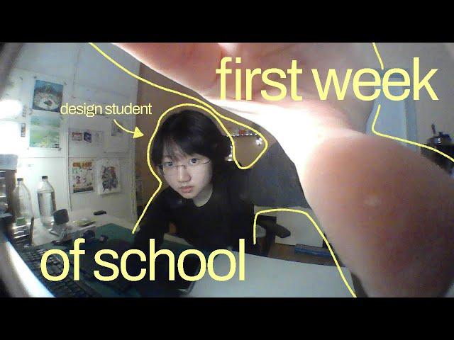 a week of art school : productive graphic design student vlog