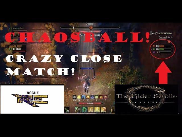 The Elder Scrolls Online CHAOSBALL INSANE CLOSE MATCH! STAMPLAR TANK DPS PVP #2