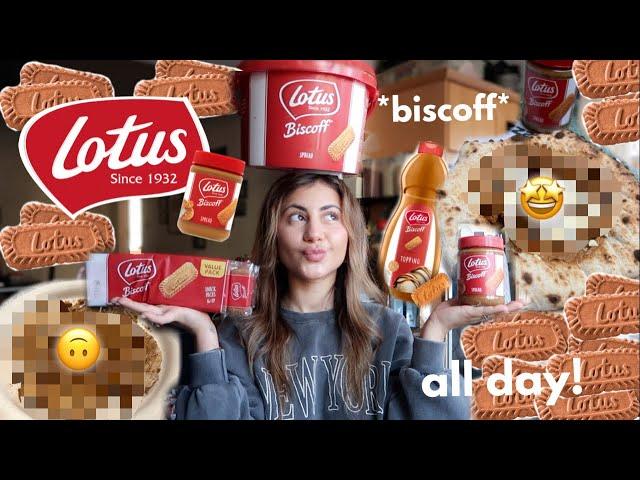 EATING BISCOFF FOR 24 HOURS || all things biscoff! *VEGAN*