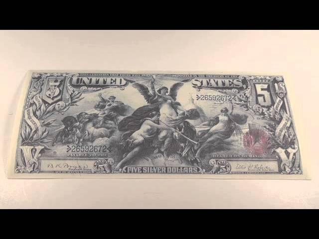 1896 $5 United States Educational Note Series