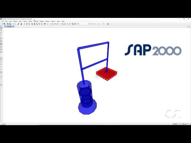 SAP2000 - 35 Foundation Modeling: Watch & Learn