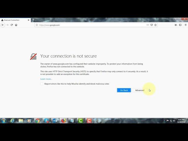 Fix : Your Connection is Not Secure | SEC_ERROR_UNKNOWN_ISSUER in Firefox
