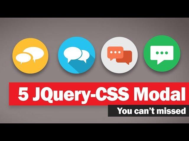 5 JQuery/CSS Modal dialog you can't miss