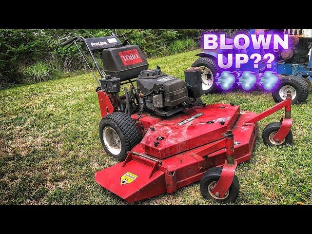 $200 FOR A (BLOWN) UP TORO COMMERCIAL WALK BEHIND MOWER | LET'S FIX IT