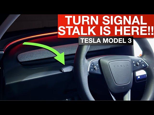 Tesla Model 3 - Turn Signal Stalk and Gear Shift Lever Are Here!!! Plus Autopilot Hack & More!!!