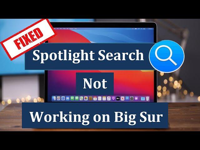 Spotlight Search Not Working on Big Sur (Here is the Fix)