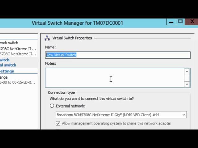 Hyper-V Virtual Switches Explained and Creating a Private Virtual Switch.