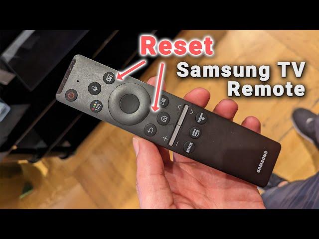 How to Reset Samsung TV Remote | Solar / New Remote