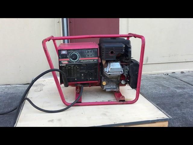 Lincoln Weldanpower 125 Gas Powered DC Arc Welder Generator 9 hp Briggs & Stratt