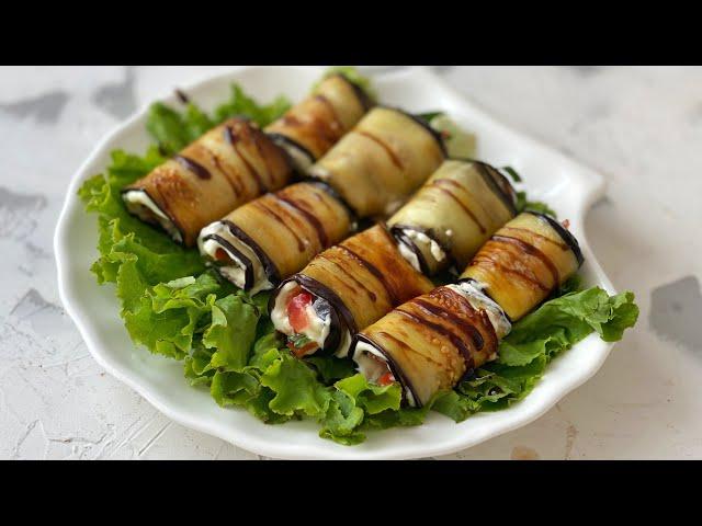 Рулет из баклажанов. 2 способа приготовления. Тещин язык. Казакша рецепт. Eggplant roll.