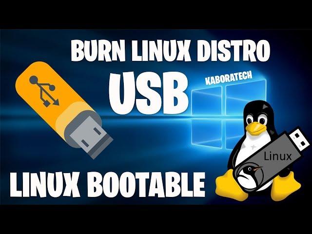 How to burn a Linux distro ISO image