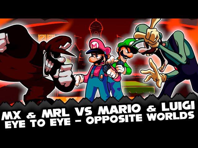 FNF | DUET Mx & MrL Vs Mario & Luigi - Eye To Eye REVAMP - VS YOURSELF | Mods/Hard/Gameplay |