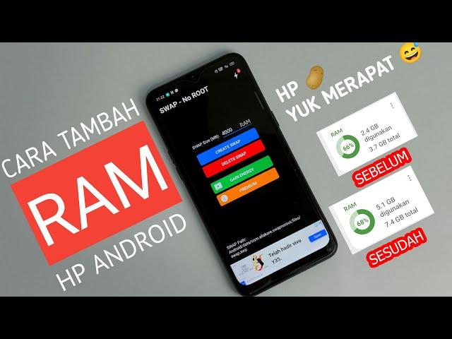 Cara Menambah Ram Di Semua Hp android (Tanpa ROOT)