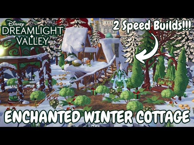 TWO WAYS TO DECORATE THE ENCHANTED WINTER COTTAGE in DISNEY DREAMLIGHT VALLEY