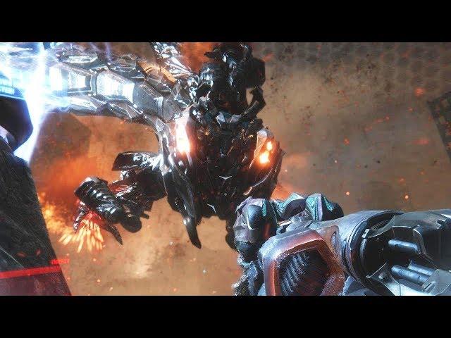 Crysis 3 - Alpha Ceph Boss Fight & Ending (Post-human warrior) [60fps, 4K]