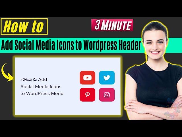 How to add social media icons to wordpress header 2024 [Any theme]