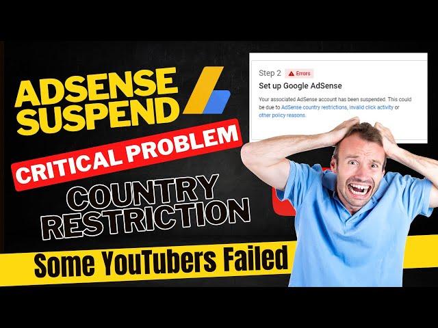 Adsense Suspend | Adsense country restrictions invalid click activity or other policy reasons