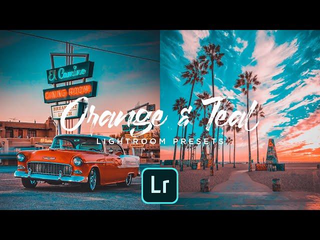 100 Orange and Teal Presets - Lightroom Mobile Presets Free DNG XMP | Teal and Orange Preset