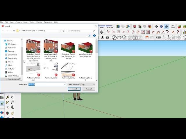 problem for import autocad to sketchup