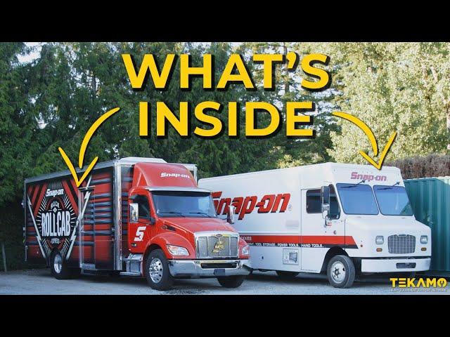 Inside 2 FULLY LOADED SNAP-ON tool trucks! $$$