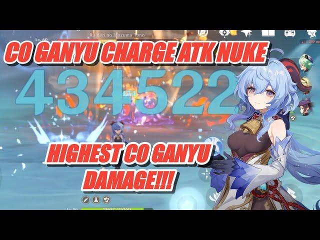 C0 Ganyu 430k+ Charged Attack damage Showcase! Highest C0 Ganyu Damage [ Genshin Impact ]