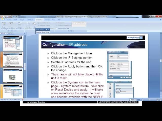 LightPointe AireManager Management Software   Live Demo 6 13 13