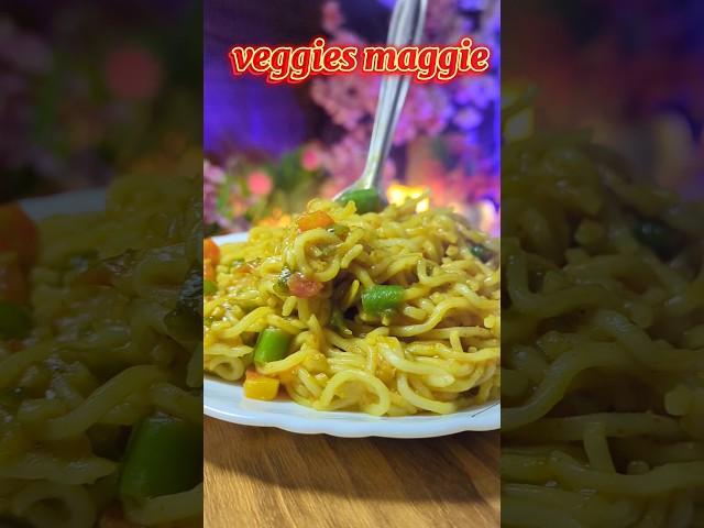 Easy to make Veggies Maggie/Noodles #shorts #asmrsounds #food