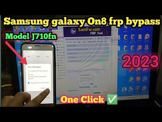 Samsung galaxy on8 frp bypass | model J710fn Google account remove one click