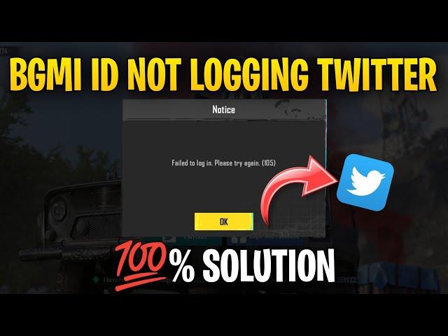 Bgmi Twitter Login Problem Solution  | Failed to log in Twitter Bgmi Solve | Bgmi 2.9 login failed