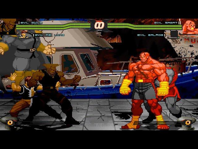 MUGEN - The Other Evil - Evil Guile & Evil Fei Long vs. Evil Sagat & Evil Balrog - Download